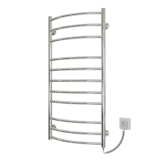 Электрический полотенцесушитель Kosser Дуга Элит 1000x500/11 ER рег. ДДЕ01ЕR, Хром, Правое - фото 1