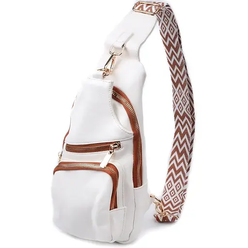 Женская слинг сумка Vintage через плечо из экокожи 16х30х8 см sum0026958 - фото 1