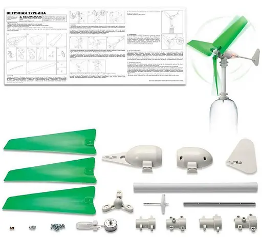 Модель вітрогенератора 4М Green Science 00-03378 Набір для досліджень - фото 5