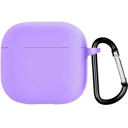 Чохол-накладка DK Apple AirPods 4 | Silicone Candy Friendly з карабіном (viola)