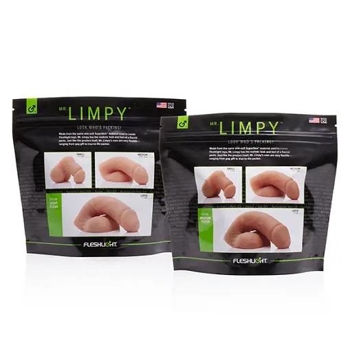 Маленький м'який фалоімітатор Fleshlight Limpy Small 9 см тілесний - фото 2