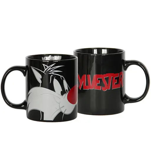 Чашка фарфоровая Warner Bros Цилиндр Sylvester Cat 350 мл (75001592) - фото 1