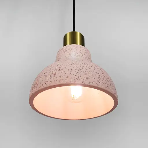 Подвес Terrazzo Toco с розовым бетонным плафоном в стиле Ар-деко | Line F | Арт. MJ167/1 RED - фото 5