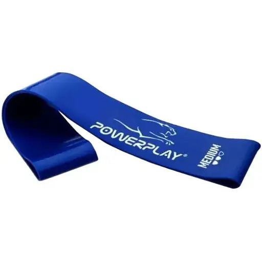 Резинка для фитнеса PowerPlay 4114 Mini Power Band Medium Синяя 1 мм (7.5 кг) (PP_4114_Blue_Medium) - фото 1