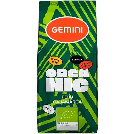 Кофе в зернах Gemini Peru Organic 250 г - фото 1