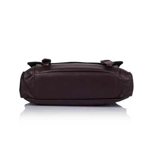 Чоловіча шкіряна сумка через плече з телячої шкіри TARWA 30.5х10х24 см sum0028313 - фото 5