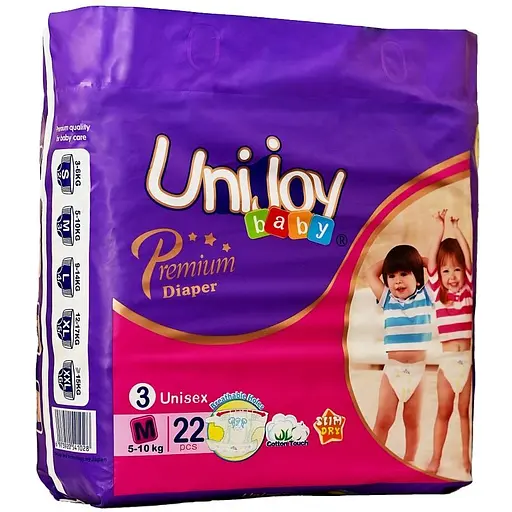 Підгузки Unijoy Premium М 6-9 кг 22 шт.