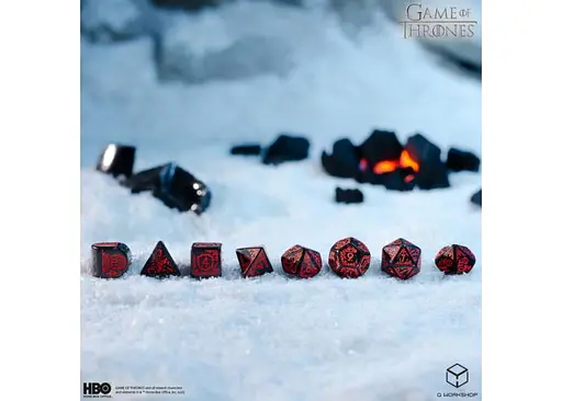 Набір кубиків Game of Thrones. Targaryen Dice Set , 7 шт. (GOT/00190166/2025/3/A) - фото 3