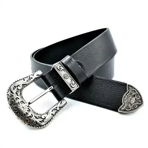 Ремінь шкіряний Le-Mon жіночий 90-110х4 см acs0018446 - фото 1