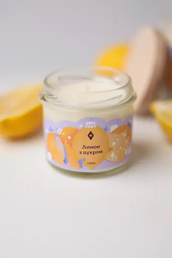 Свічка Лимон з цукром 130 мл 15 год  - фото 4