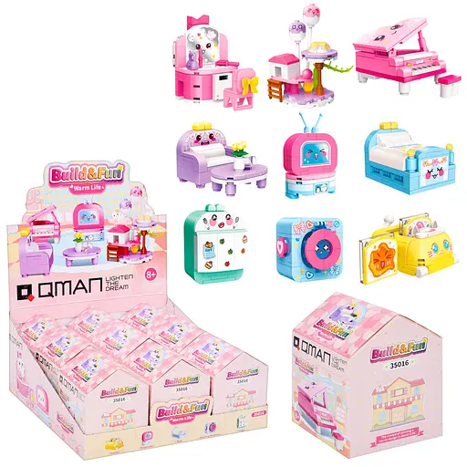 Конструктор Меблі, у коробці, сюрприз, (В асортименті) - фото 2