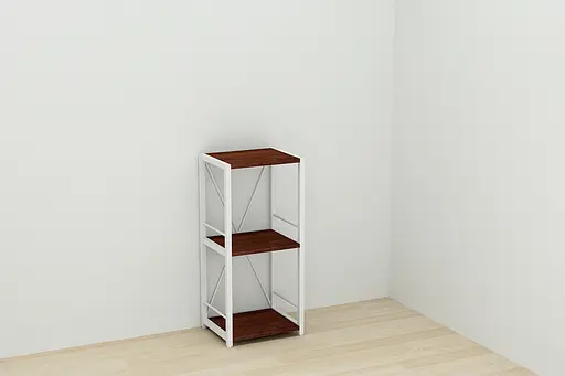 Этажерка 3/34 Ferrum-decor Серии Коннект 73x34x28 белый ДСП Венге 16мм (FRD-105523) - фото 7