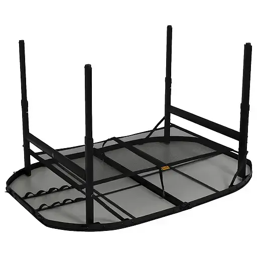 Стіл Bo-Camp Northgate Oval Black Grey 120 x 80 см (1404187) - фото 3