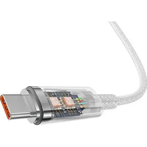 Кабель Baseus Explorer with Smart Temperature Control USB-C to USB-C 100w 2m Stellar White (P10319703221-01) [152043] - фото 5