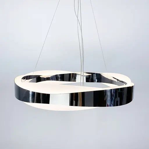 Світлодіодна дизайнерська люстра у хромі Line.F J 220 SL - фото 1