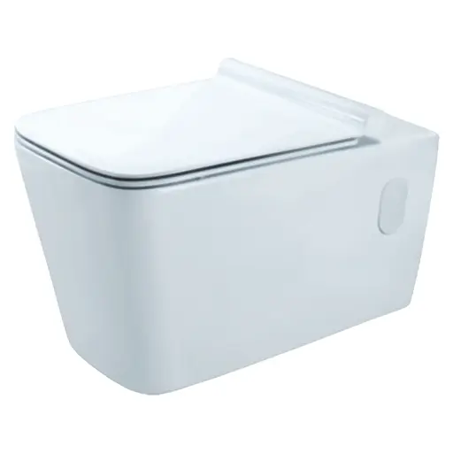 Унитаз подвесной Jaquar Aria ARS-WHT-39951UFSM с сидением Soft Close, Белый - фото 1