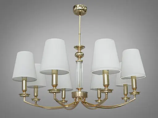 Величественная, богатая, элитная, современная высококачественная люстра с абажурами на 8 ла - фото 1