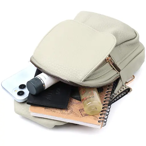 Женская сумка Vintage с одним плечевым ремнем из крупнозернистой экокожи 17х29х9 см sum0026944 - фото 8