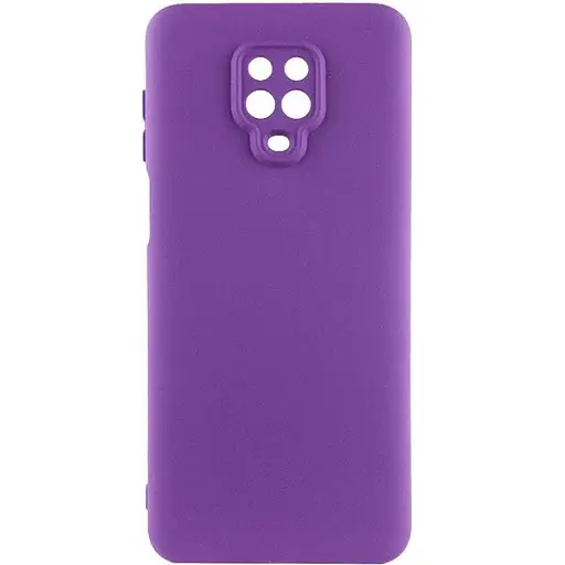 Чехол TPU GETMAN Liquid Silk Full Camera для Xiaomi Redmi Note 9s / Note 9 Pro / Note 9 Pro Max Фиолетовый / Purple