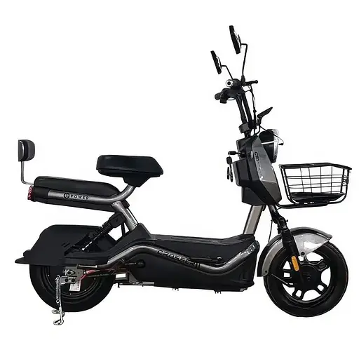 Електроскутер Двомісний Crosser CR1 (800W, 60V, 24ah графенові АБК) Сірий - фото 3