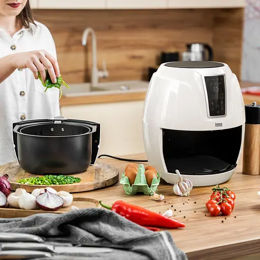 Аэрогриль Аэрофритюрница TEESA DIGITAL AIR FRYER 3,2L WHITE - фото 6