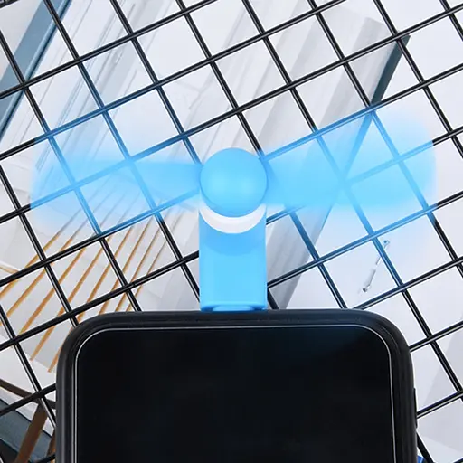 Вентилятор мобильный Lightning синий - фото 2