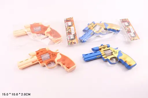 Револьвер на батарейках, свет, звук, MIC, 15x10x2 см, 0225-33 - фото 2