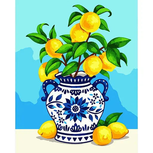 Картина за номерами Santi Лимонний букет 40 x 50 см  (955753)