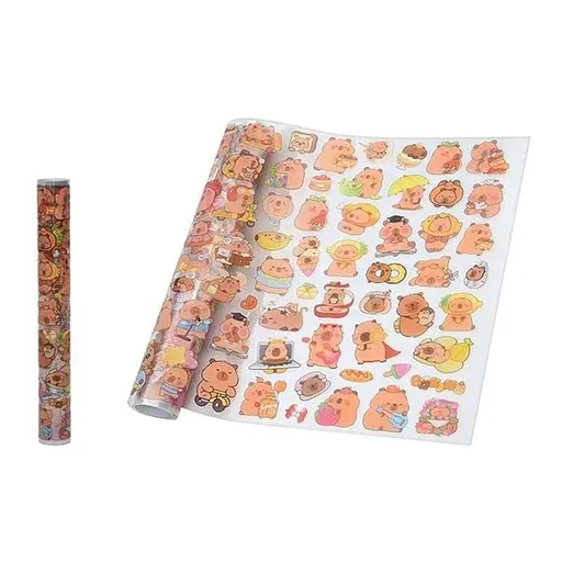 Детский набор наклеек "Капибара" Bambi YG0321, 69,5х26,5 см - фото 1
