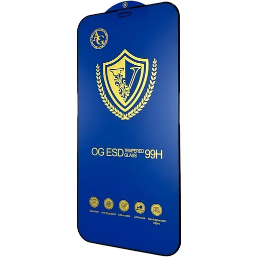 Защитное стекло DK V Full Glue OG ESD Anti-Static AG Matte для Apple iPhone 12 Pro Max black