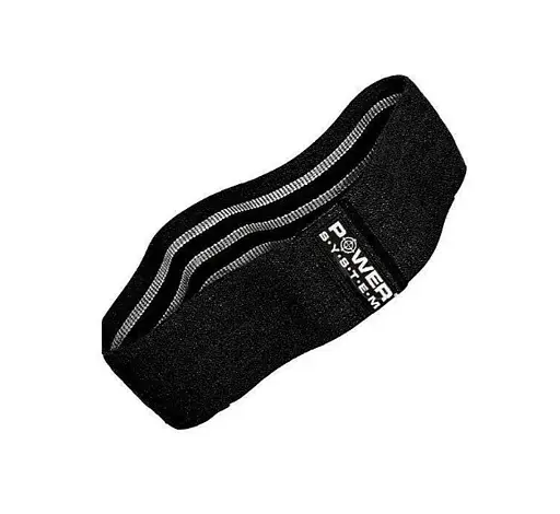 Тканинна гумка для фітнесу та спорту Power System PS-4093 Booty Band LVL 3 Black/Grey (d_94 см, 6-12 кг) (4093GR-0) - фото 4