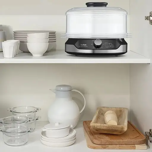 Пароварка Tefal Ultracompact 800 Вт чорна (VC204810) - фото 3