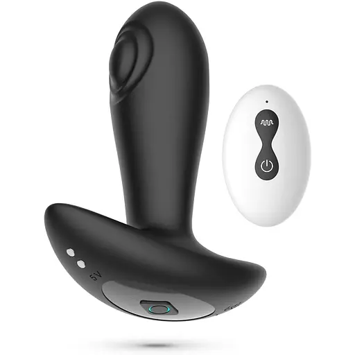 Стимулятор простати Crushious Octo 12 см (чорний)