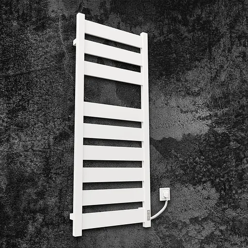 Електрична рушникосушарка Kosser Волс 1200x500 ER тайм. білий ДВЛ03ERW, Білий матовий, Праве - фото 1