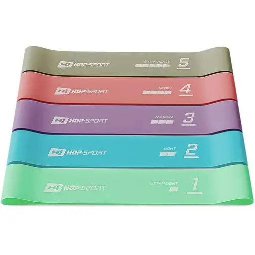 Набор резинок для фитнеса Hop-Sport 600x50мм HS-L650RLL Разноцветный