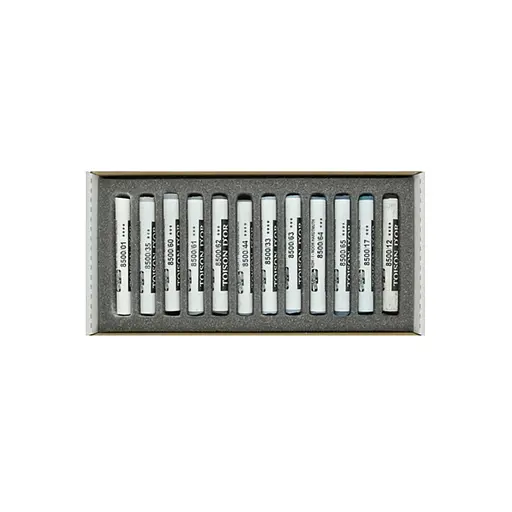 Крейда-пастель Koh-i-Noor Toison Dor 12 шт сірі відтінки (8522012002GY) - фото 2
