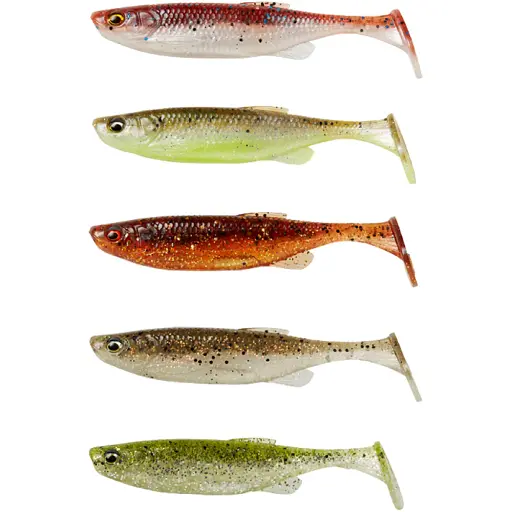Силикон Savage Gear Fat Minnow T-Tail 105 мм 11.0g Clearwater Mix (5 шт/уп)