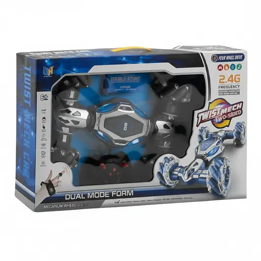 Трюковая машинка на радиоуправлении DH 666-60, браслет сенсорного управления, роликовые колеса, 360°, аккумулятор 7.4 V, серая - фото 2