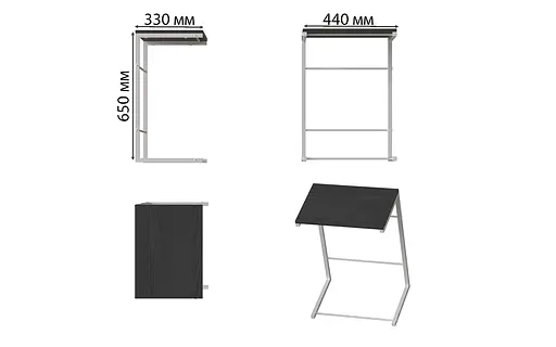 Столик Терри 650x440x330 Белый металл ДСП Сосна Кембра 16мм FRD-104657 - фото 4