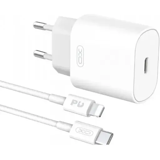 Зарядний пристрій комплект із кабелем XO L91 25 W Адаптер живлення швидкий USB-C iPhone - фото 1