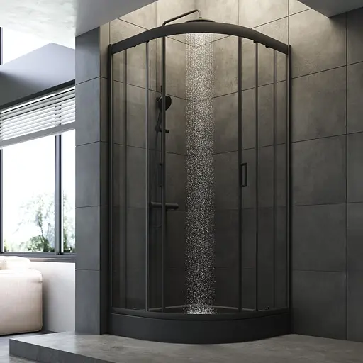 Душевая кабина AM.PM Gem 1/4 Round W90UG-401-9090-BT - фото 6