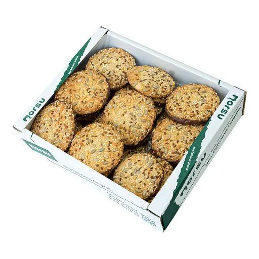 Печиво здобне пісочне Norsu Цікаве з чорною  глазур'ю 1 кг - фото 1