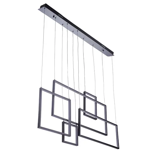 Світильник стельовий підвісний світлодіодний сучасний BL-551S/120W WW BK Brille 23-562