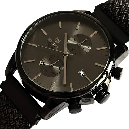 Часы Besta Mars Black & Gray Nylon, 2 ремешка