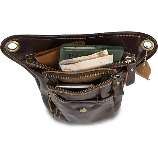 Чоловіча шкіряна сумка Vintage 16х22х3,5 см sum0012284 - фото 5