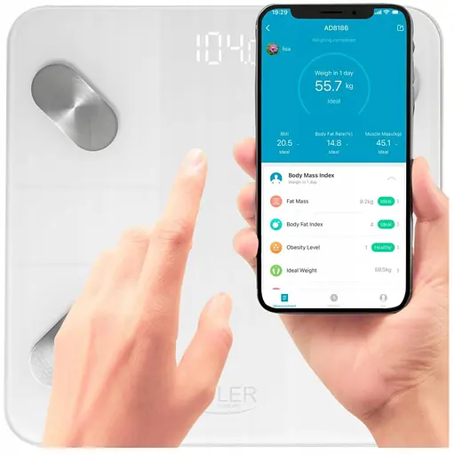 Весы напольные электронные Adler AD 8186 white - фото 1