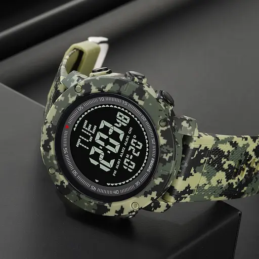 Наручний годинник чоловічий 2095CMGN Camo Green Skmei acs0030294 - фото 7