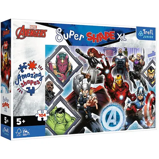 Пазл Trefl Супер форми: Месники XL 104 ел. (50018) - фото 1