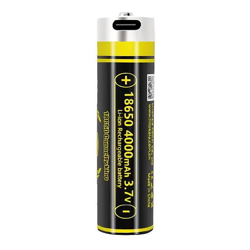 Аккумулятор 18650 LiitoKala 4000mAh 3.7V Li-ion KING4000 Type-C - фото 3