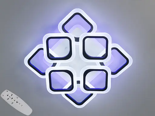 Светодиодная люстра смарт светильник с пультом, подсветкой, 110W - фото 1